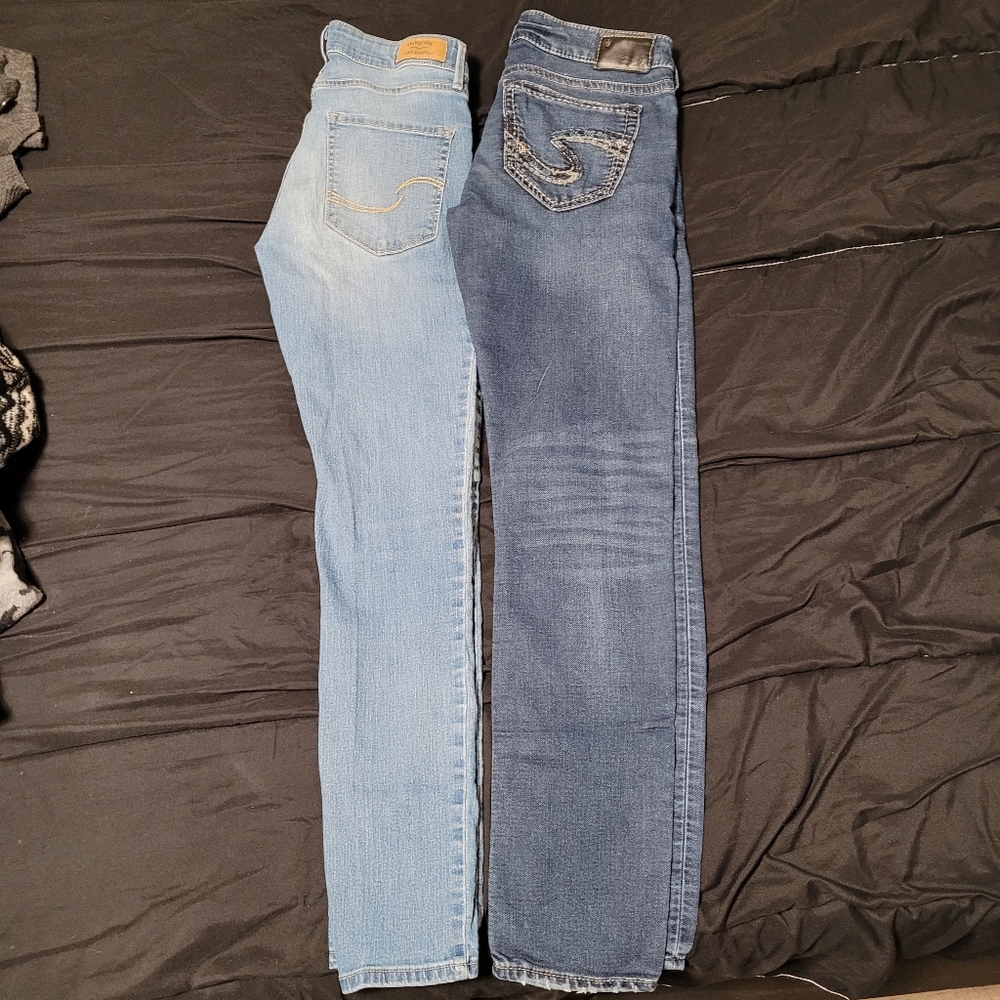 Two pairs of jeans
